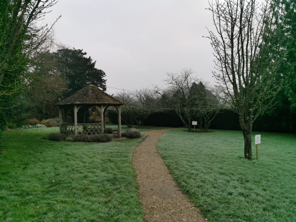 The Walled Garden during the wintertime.