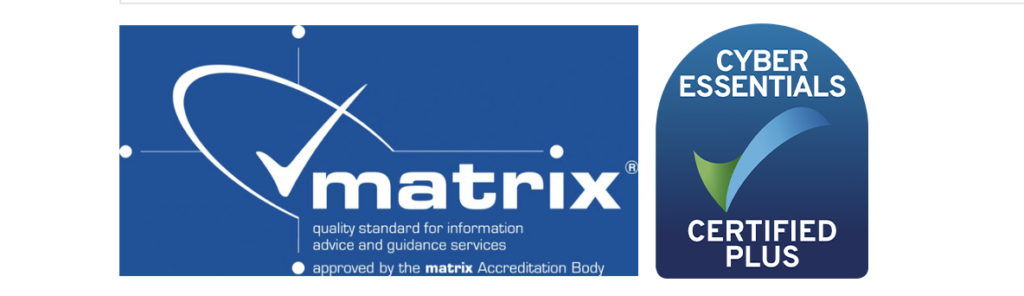 matrix and cyber essentials logos 1024x296